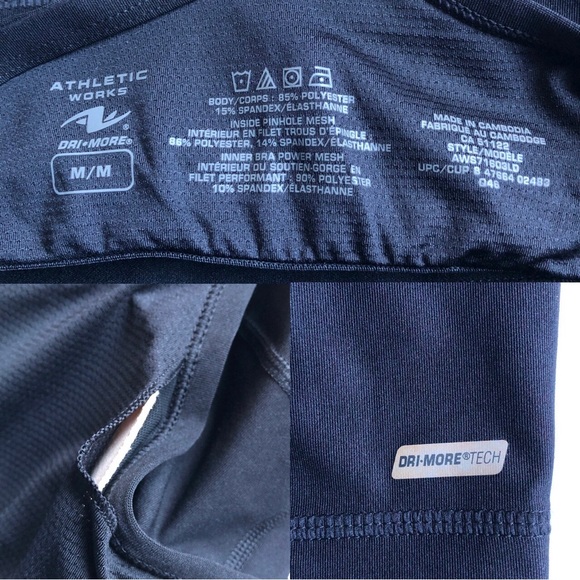 NEW Cami Bralette Racerback Straps Removable Pads Medium Black Women NWOT - Picture 5 of 16